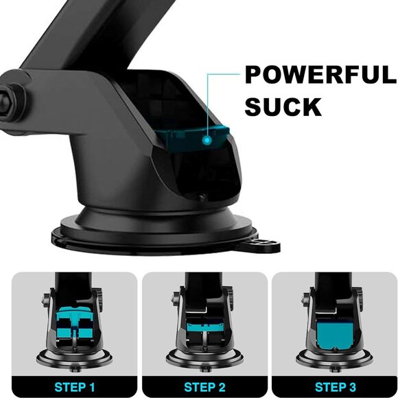 iPhone Car Mount Cell Phone Holder 3-in-one, Javels - Picture 6 of 7